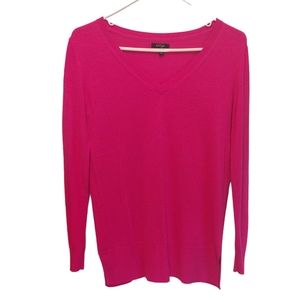 Apt 9 Sweater Size Medium Pink V Neck